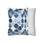 Blue Watercolor Spun Polyester Square Pillowcase Covers For Couch Pillows Seamless Pattern Pillow Covers