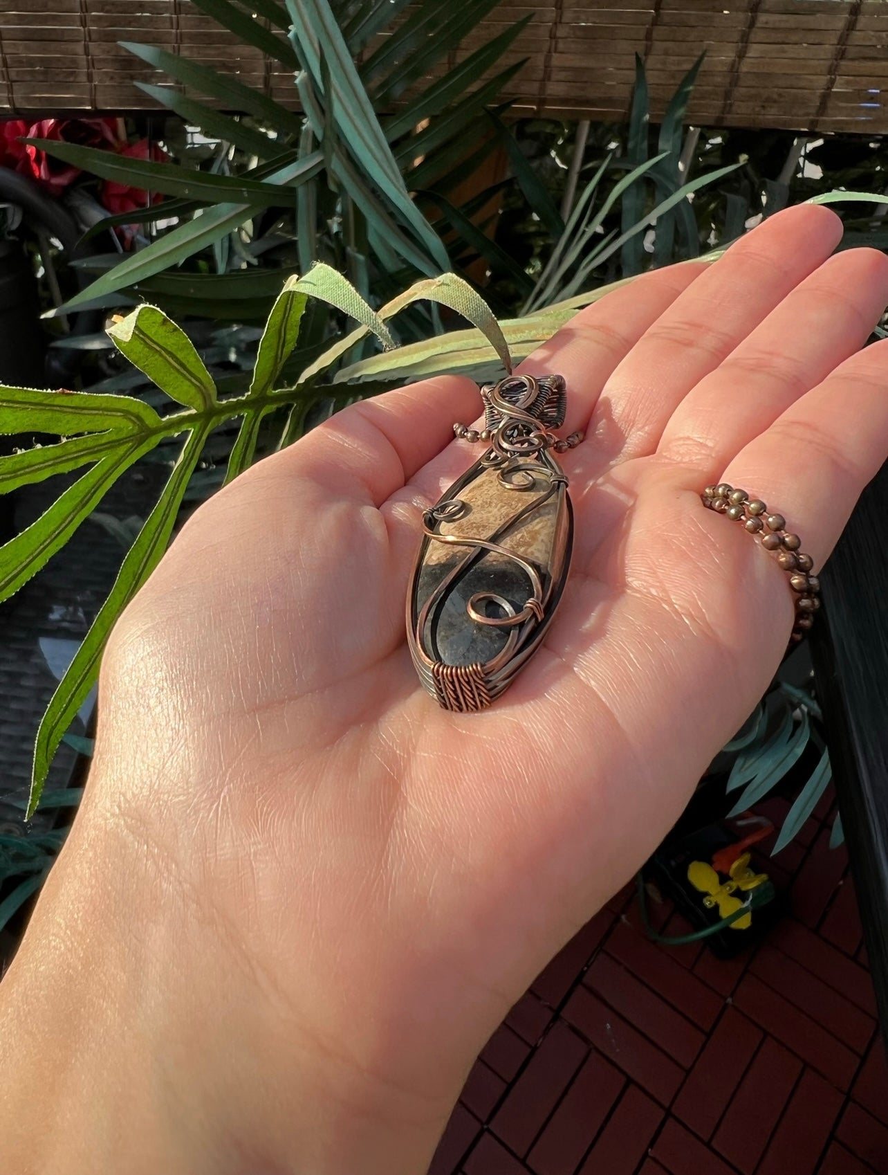 Palm Root Copper Necklace