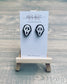 Ghost Face Handmade Clay Earrings