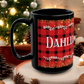 Personalized Christmas Buffalo Plaid Mug Custom Name Mug