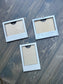 Personalized Polaroid Style Wooden Frames- Set of 3