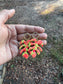 Monstera Clay Earrings