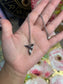 Silver-Toned Origami Hummingbird Necklace