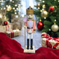 14-Inch Hand-Painted Nutcracker - Holiday Decor, Wooden Christmas Nutcracker Figurine, Traditional Christmas Decoration  Description: