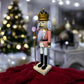 14-Inch Hand-Painted Nutcracker - Holiday Decor, Wooden Christmas Nutcracker Figurine, Traditional Christmas Decoration  Description: