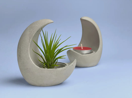 Crescent Air Plant or Tea Candle Holder