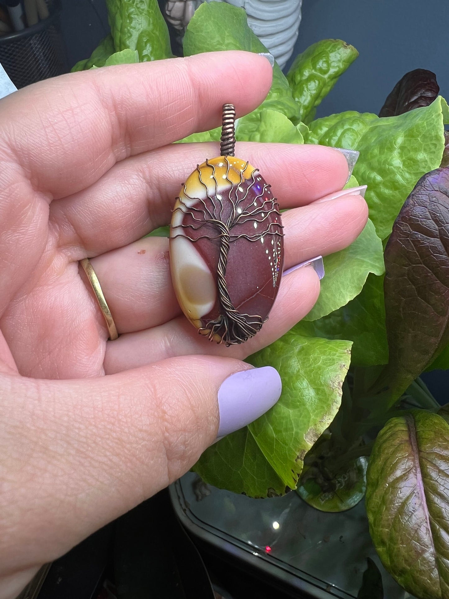 Mookaite Tree of Life Pendant | Copper Pendant | Gifts For Her