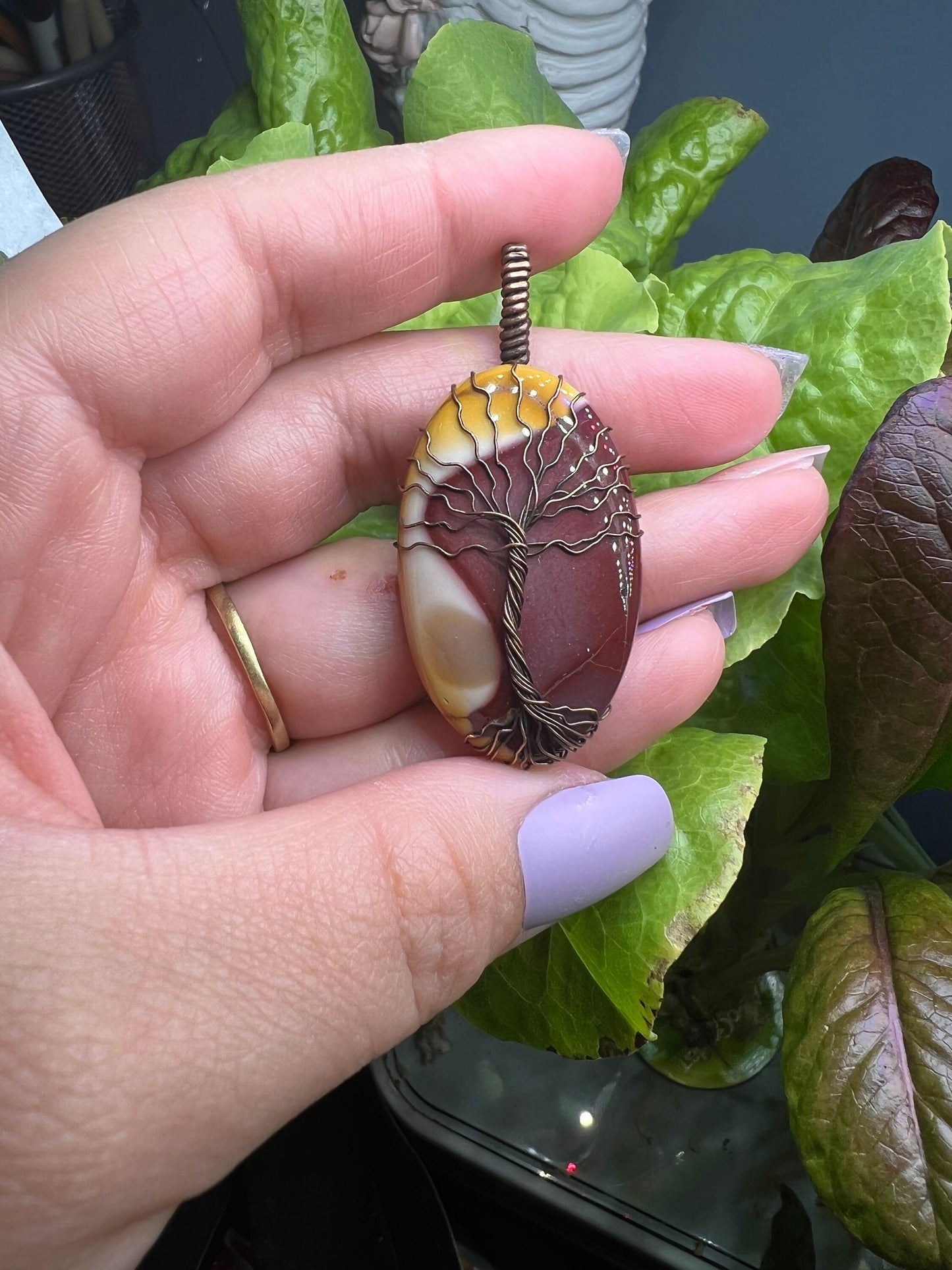 Mookaite Tree of Life Pendant | Copper Pendant | Gifts For Her