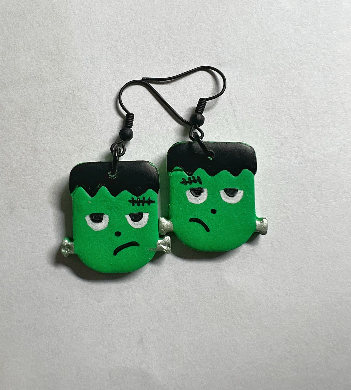 Frankenstein Clay Earrings | Polymer Clay Earrings | Halloween Earrings | Halloween Fashion