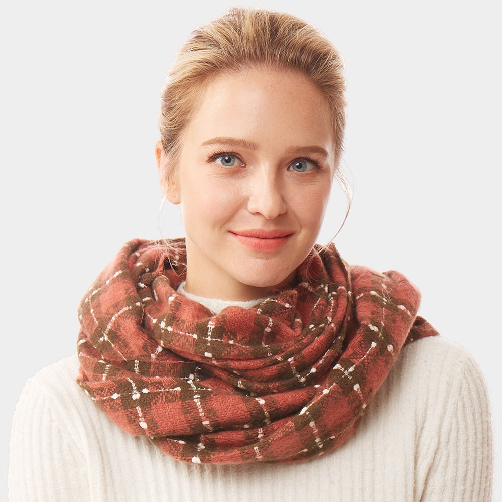 Plaid Infinity Scarf | Single or Bundle