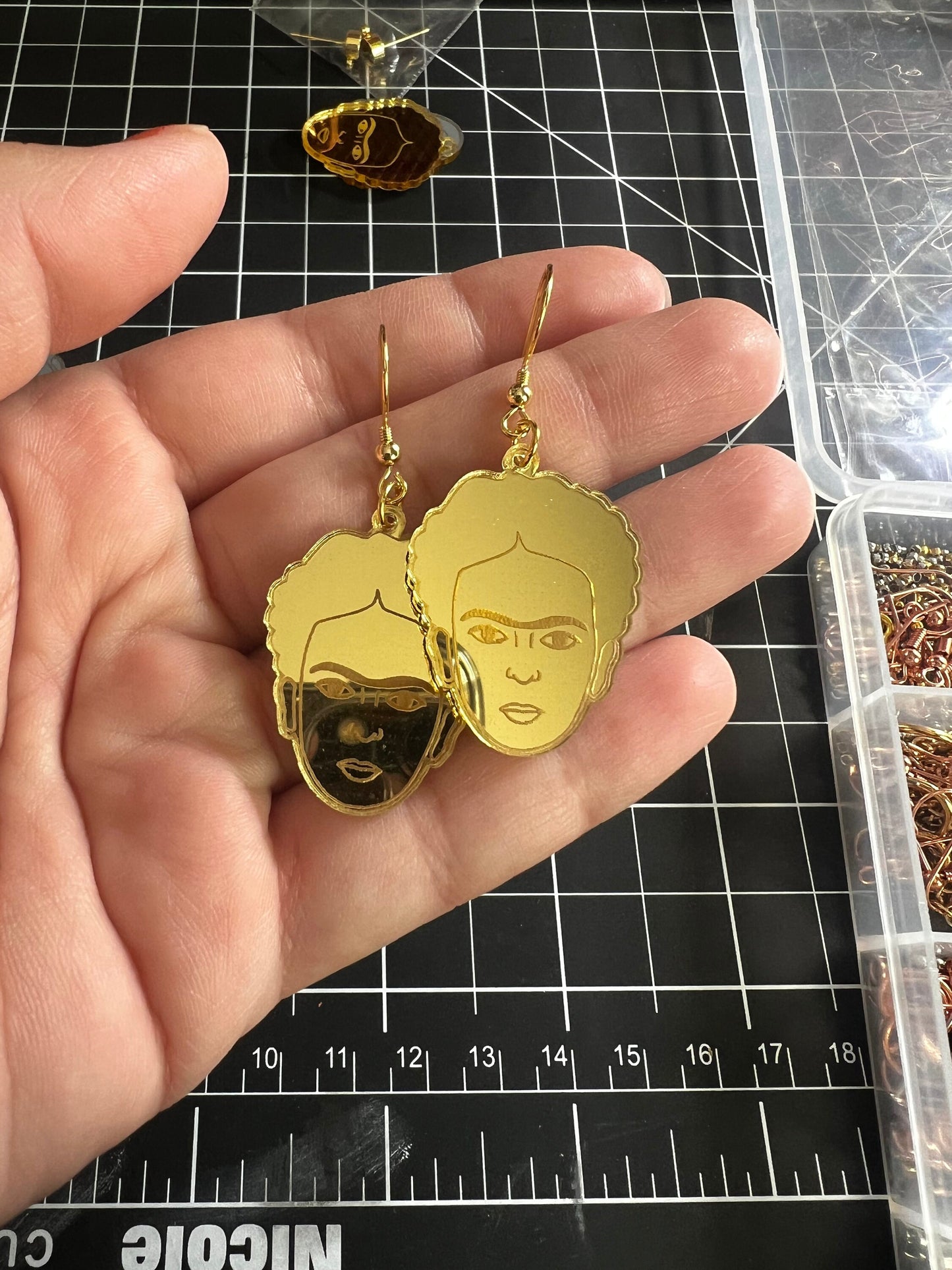 Frida Kahlo Mirror Earrings