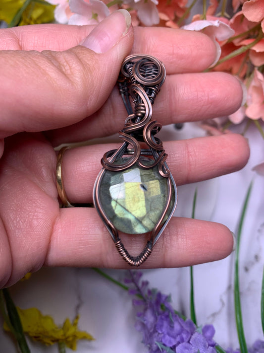 Faceted Labradorite Necklace | Unique Handmade Jewelry